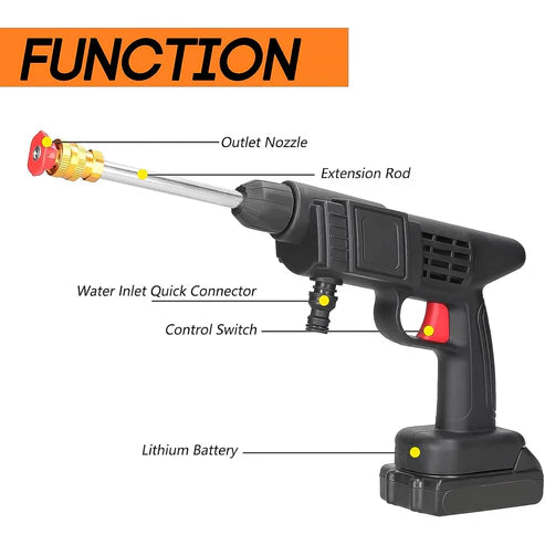 Double Battery 48V Electric Car Washer Gun