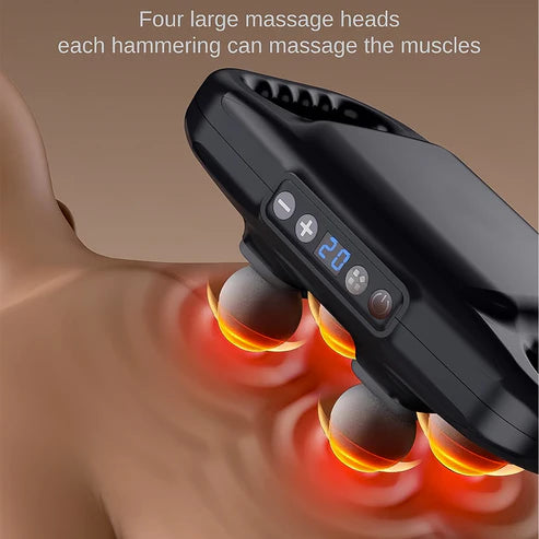 Handheld Full Body Massager 4-Head Massage Gun