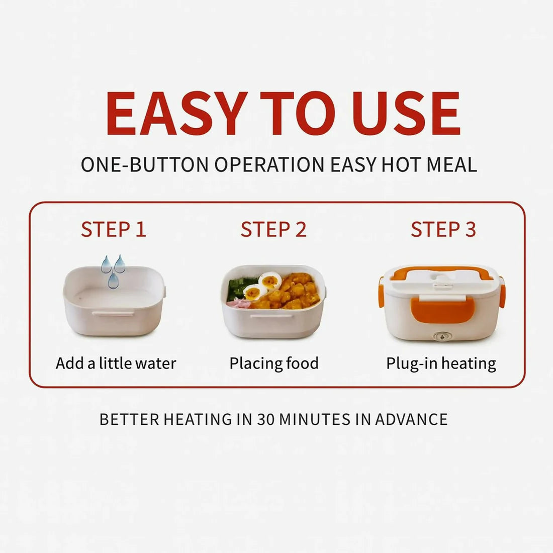 Premium Electric Lunch Box Detachable Compartments
