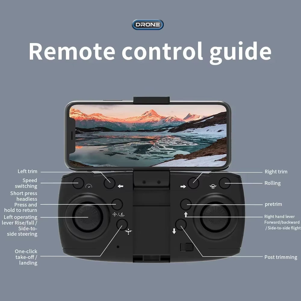 New E88 Pro RC Drone 4K Professional with 1080P Wide Angle Dual HD Camera Foldable Quadcopter WIFI FPV Height Hold