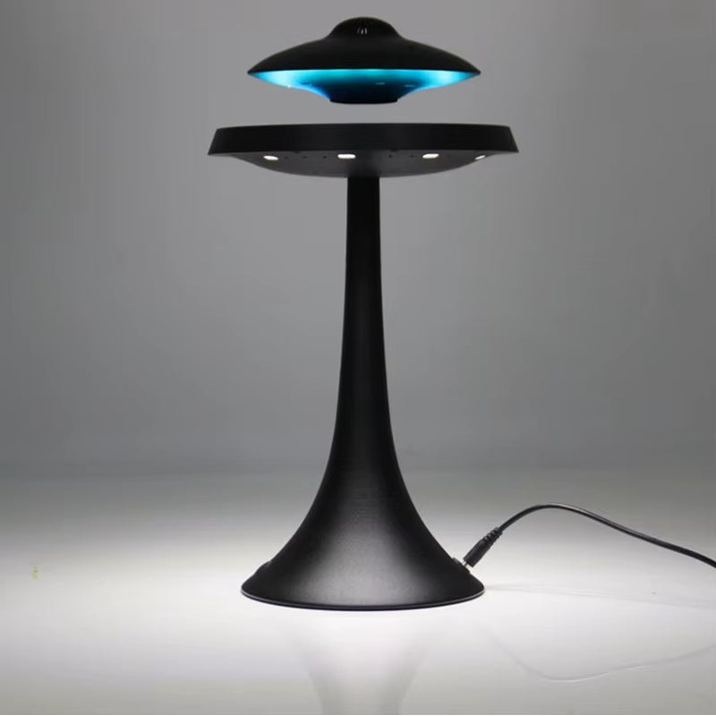 Magnetic Suspension Levitating Led Table Lamp with UFO Speaker Bluetooth Surround Sound BT Speaker Creative Gifts Night Lights
