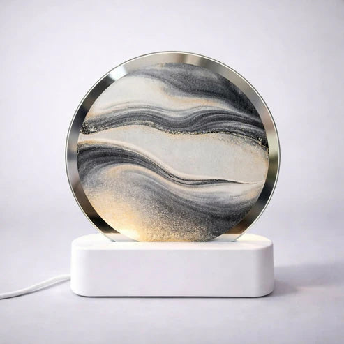Grey Moving Sand Art Lamp